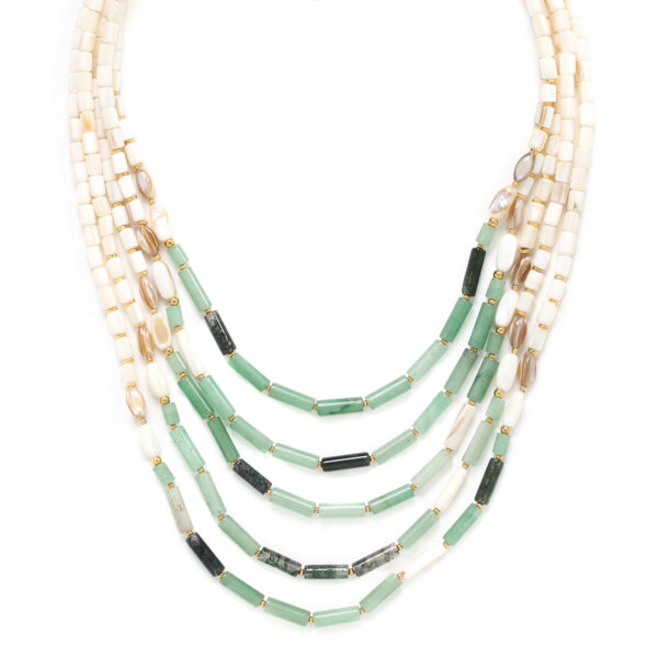 【NATURE BIJOUX | ナチュール・ビジュー】MENTHE A L'EAU_15--42410｜５連ネックレス - 画像 (3)