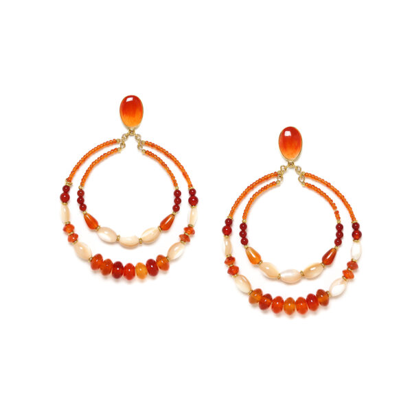 【NATURE BIJOUX | ナチュール・ビジュー】CARAMEL_12--79049｜ピアス