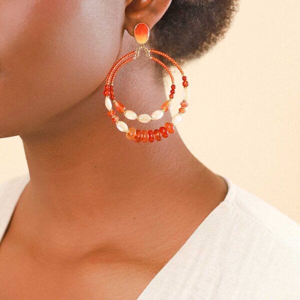 【NATURE BIJOUX | ナチュール・ビジュー】CARAMEL_12--79049｜ピアス - 画像 (2)