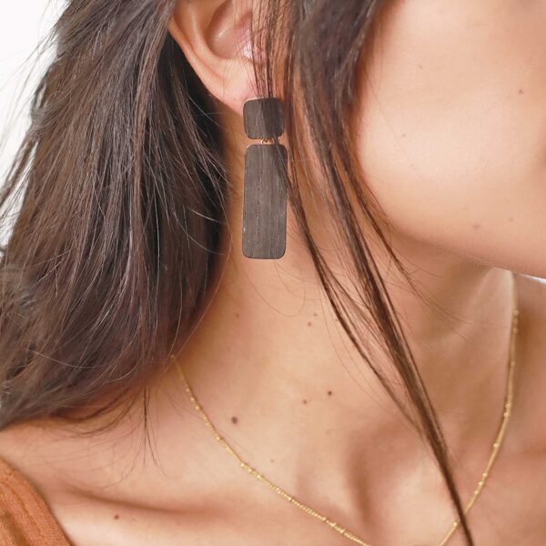【NATURE BIJOUX | ナチュール・ビジュー】WENGE_12--77231｜ピアス - 画像 (2)
