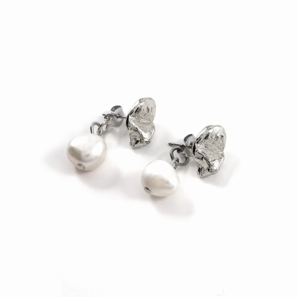 Nysa_Silver | バックキャッチピアス - 画像 (2)